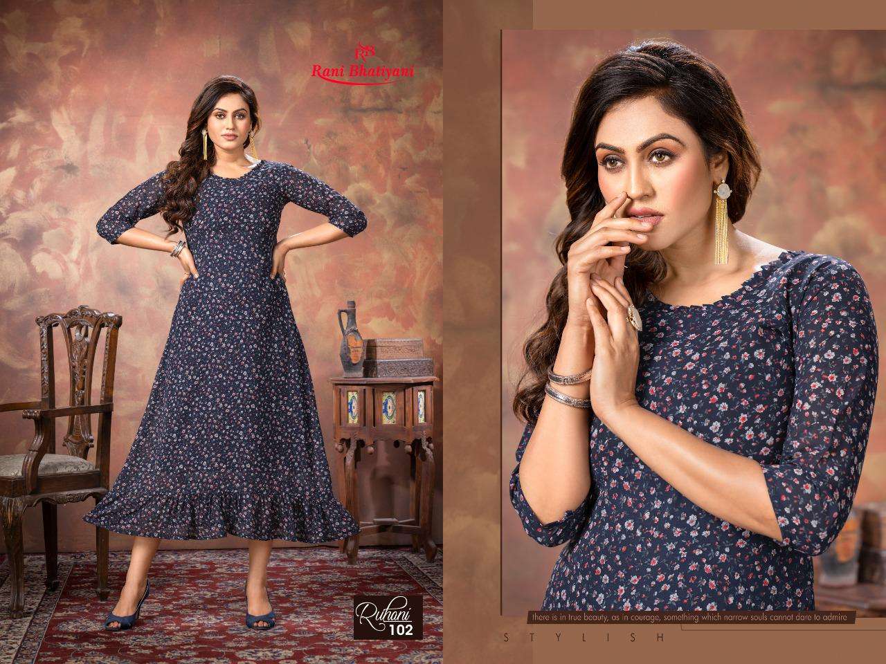 Organza umbrella gown with belt & cotton inner – Label Reet Rang