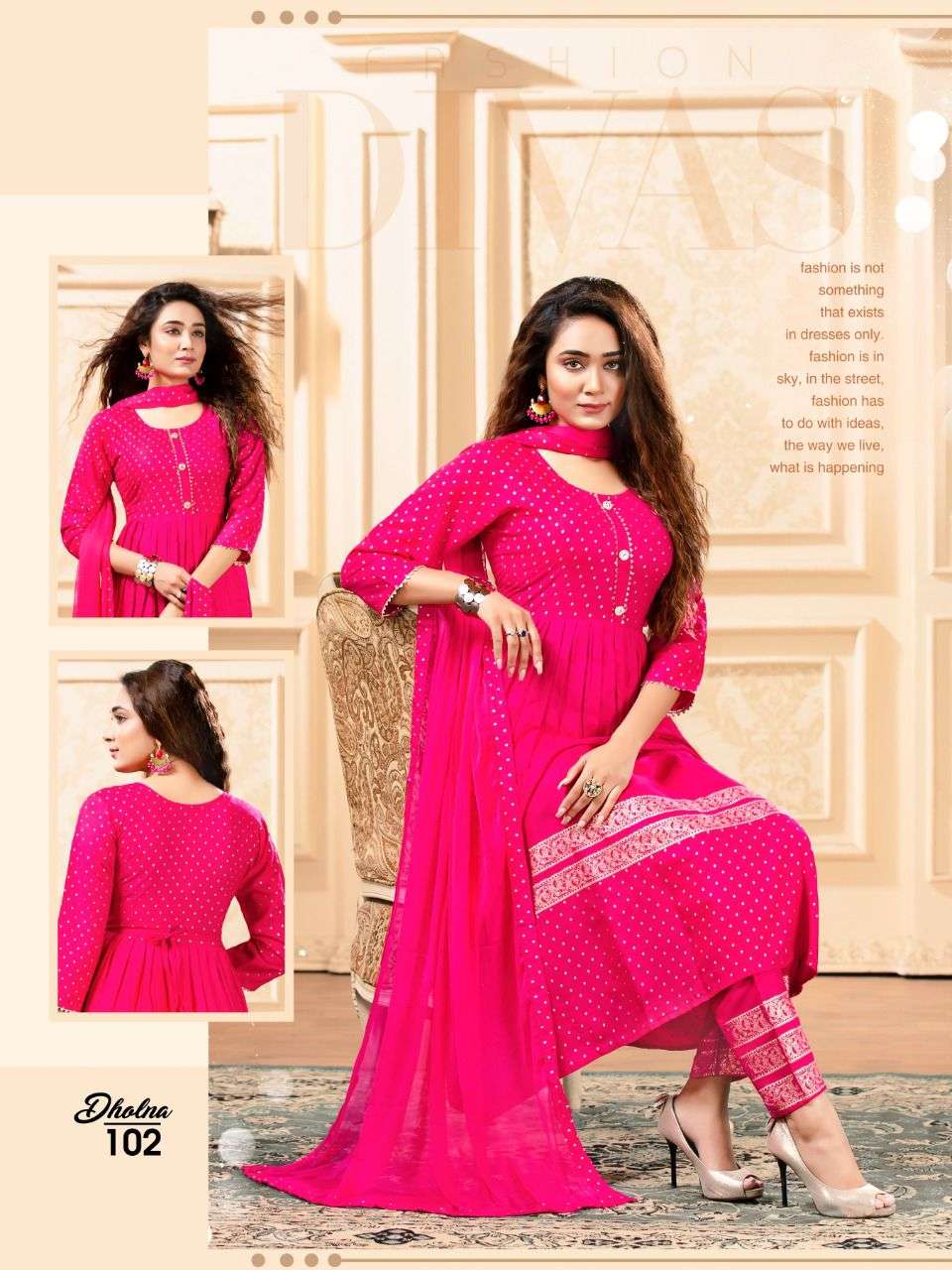 Cotton Lace Work Pink Plain Stitched Frock Style Kurti - 198 | Frock style,  Fashion, Kurti designs