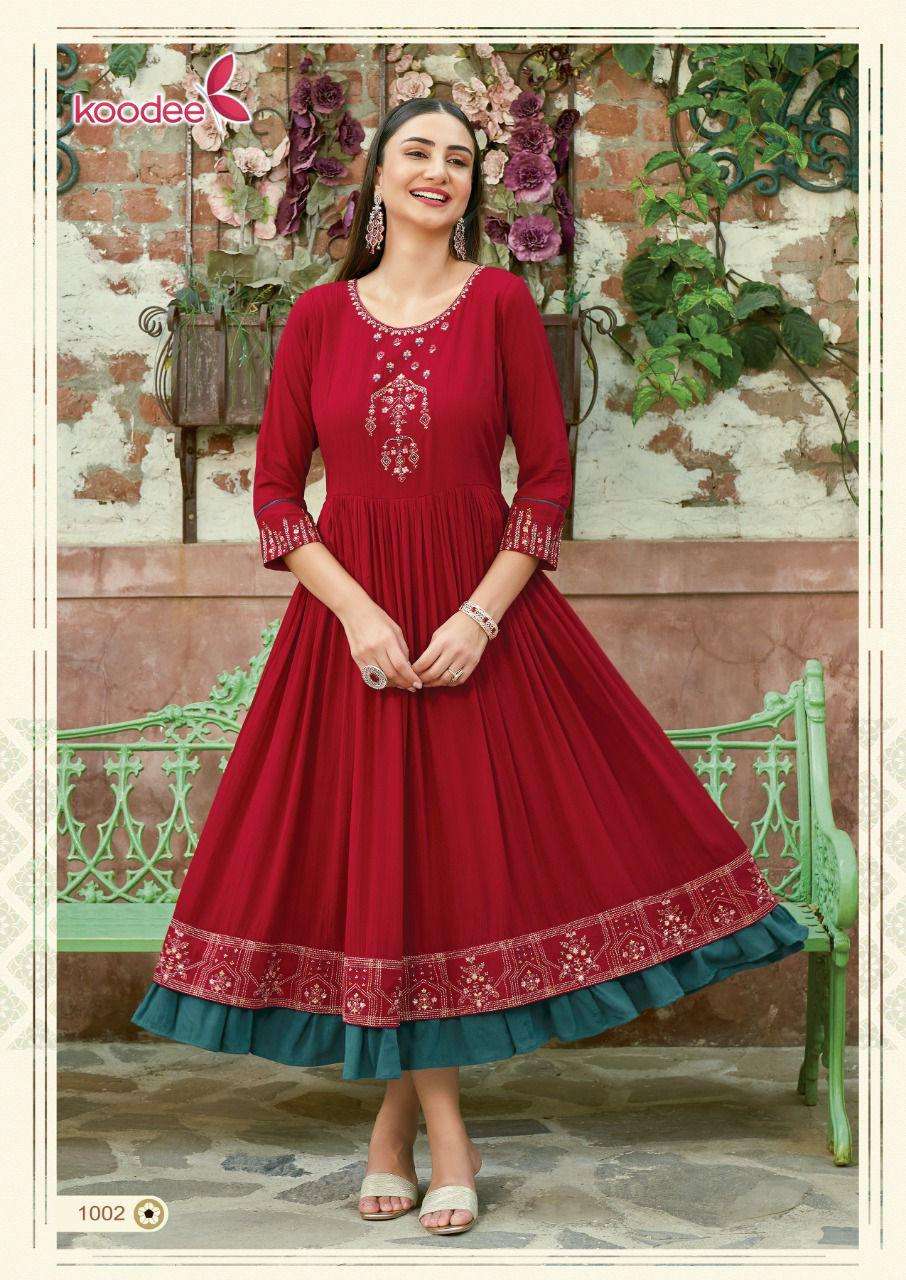 Buy 4 YOU DRESSES Beautiful Maroon Color Stretch Cotton Sarin Fabric Fit &  Flare Maxi Frock for Girls Online at Best Prices in India - JioMart.