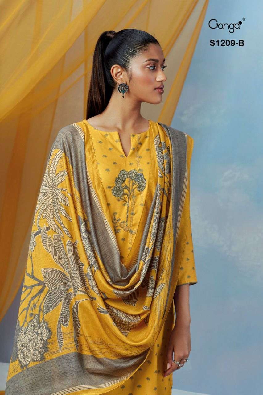 Ganga keya%201209 fabric rayon %20Pashmina dobby embroidery work kurti wool pashmina fancy pant bemberg lawn printed dupatta 1209 B C 3 2022 10 12 12 12 44