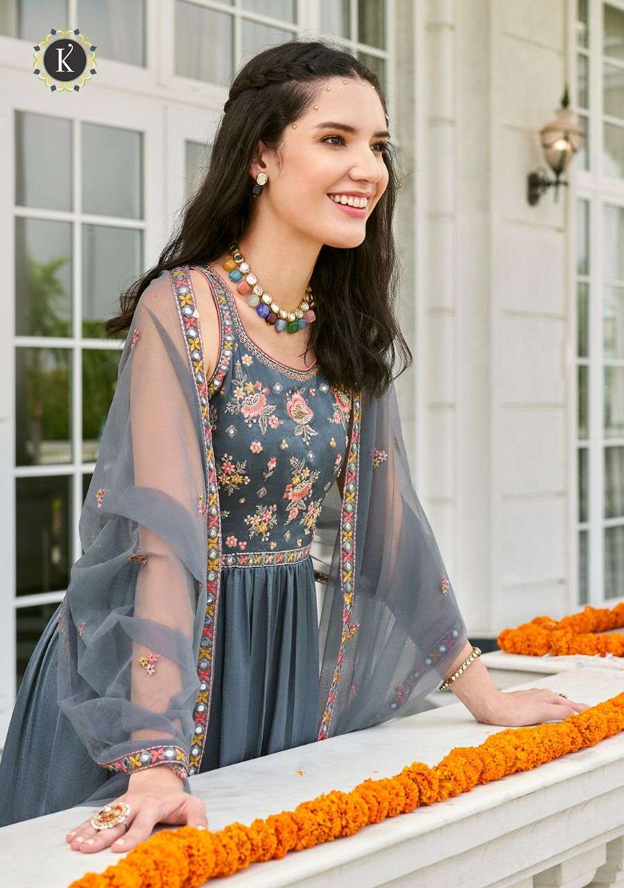 ZOYA BY K FASHION BRAND FABRIC PURE VISCOSE HEAVY THERAD DESGINER FANCY  ACCESSORY EMBOIRDER WORK KURTI WITH SATIN SILK SHARARA PANT AND PURE NET  HEVAY FANCY DUPATTA WHOLESALER AND DEALER