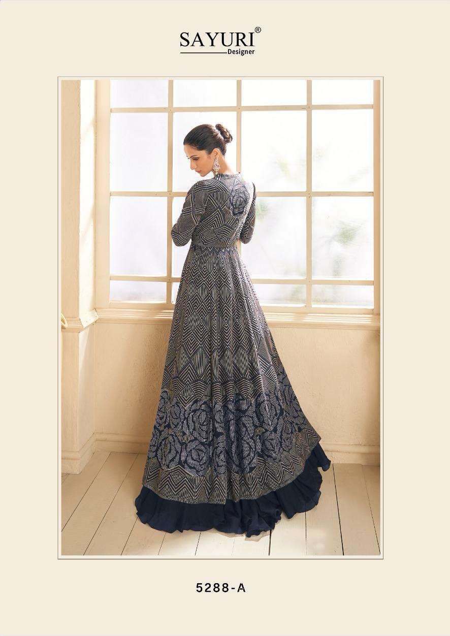 Georgette Plain New Designer Gown With Dupatta, Full Sleeve, Multy at Rs  650 in Surat